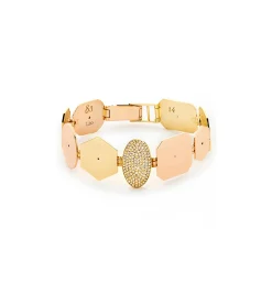 Multi shaped diamond bracelet