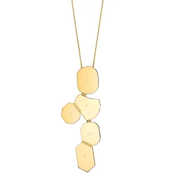 Multi shaped diamond necklace