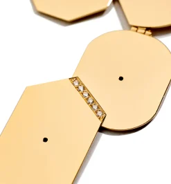 Multi shaped diamond necklace with Araki#2 handmade chain