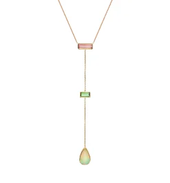 Necklace with semi precious stones