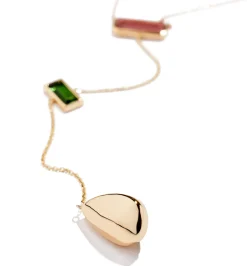 Necklace with semi precious stones