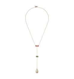 Necklace with semi precious stones