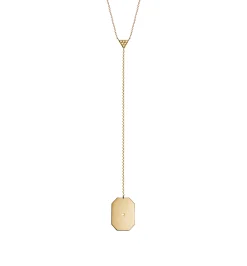 Octagon diamond necklace