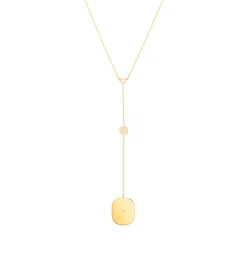 Octagon diamond necklace