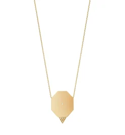 Octagon diamond necklace