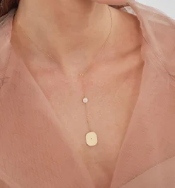 Octagon diamond necklace