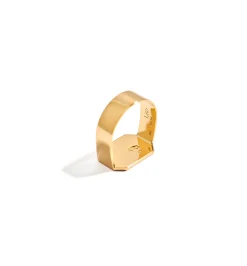 Octagon diamond ring