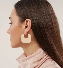 Octagon earring