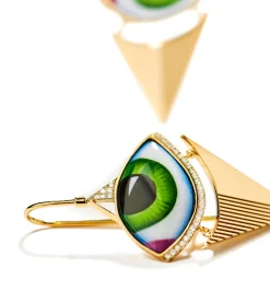 Osiris Grand Vert pair of diamond earrings