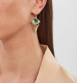 Osiris Grand Vert pair of diamond earrings