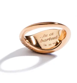 Petit Bleu chevalier diamond ring