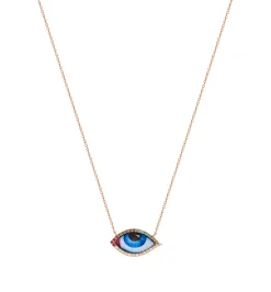 Petit Bleu diamond and ruby necklace