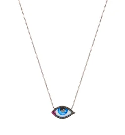 Petit Bleu diamond and ruby necklace Pour Homme