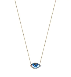 Petit Bleu diamond and sapphire necklace