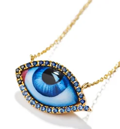 Petit Bleu diamond and sapphire necklace Pour Homme