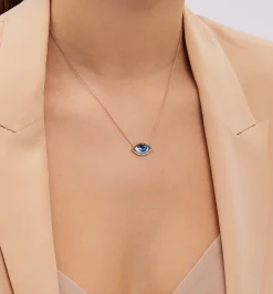 Petit Bleu diamond necklace