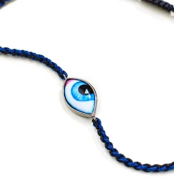 Petit Bleu macrame bracelet
