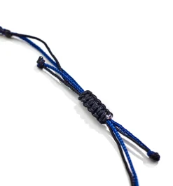 Petit Bleu macrame bracelet