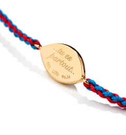 Petit Blue macrame bracelet Pour Homme