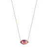 Petit Rose diamond, ruby and sapphire necklace
