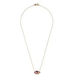 Petit Rose diamond, ruby and sapphire necklace