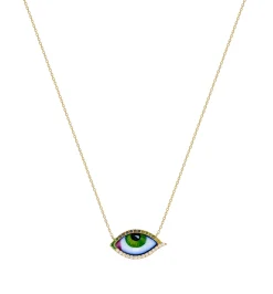 Petit Vert diamond and tsavorite necklace