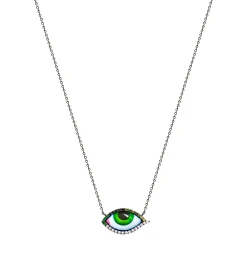 Petit Vert diamond and tsavorite necklace