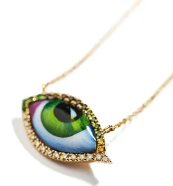 Petit Vert diamond and tsavorite necklace Pour Homme