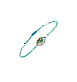 Petit Vert macrame diamond bracelet