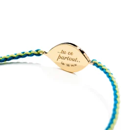 Petit Vert macrame diamond bracelet
