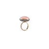 Pink quartz ring
