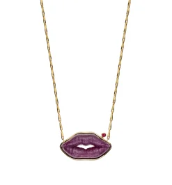 "Kiss me hard" big necklace