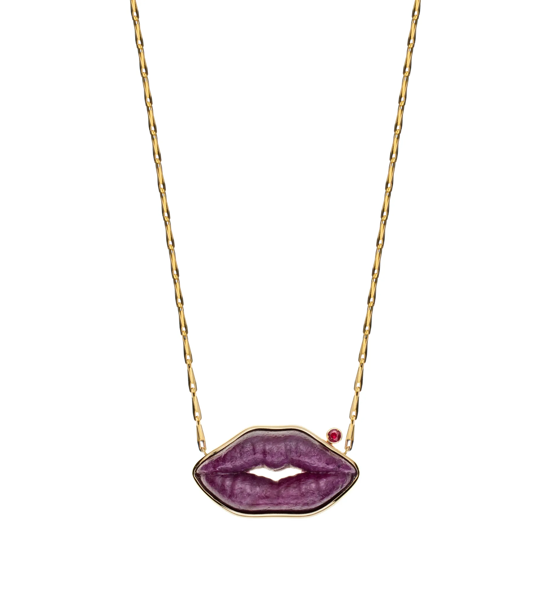 "Kiss me hard" big necklace