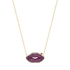 "Kiss me hard" small necklace