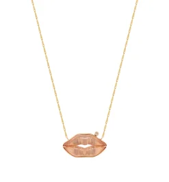 "Kiss me more" small necklace