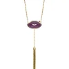 "Lipstick on your collar" necklace