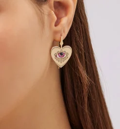 Rose coeur diamond earrings lito♡racil