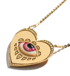 Rose coeur diamond necklace lito♡racil