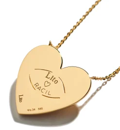Rose coeur diamond necklace lito♡racil
