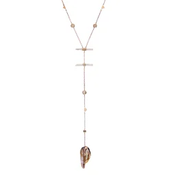 Sapphire, moonstone and pearl necklace