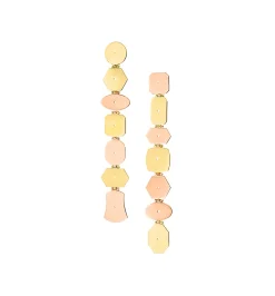 Slim multi shaped earrings