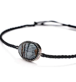 Small Andrea macrame diamond bracelet