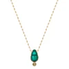 Small Giada necklace with brown diamond