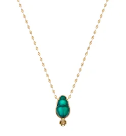 Small Giada necklace with brown diamond
