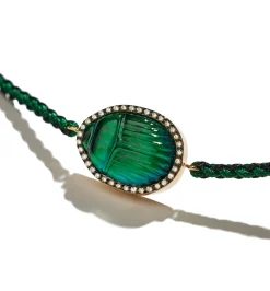 Small Gola diamond macrame men's bracelet