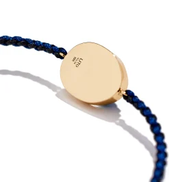 Small Luna diamond macrame men's bracelet
