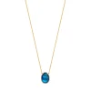 Small Luna diamond men's necklace