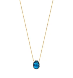 Small Luna diamond men's necklace
