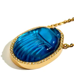 Small Luna diamond necklace