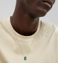 Small Luna men's necklace